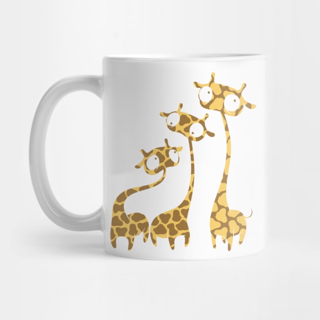 Cute Giraffe Family - Savannah Animals by loltshirts